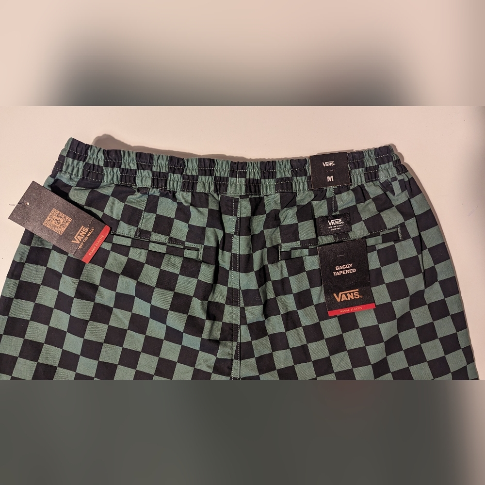 Vans range baggy tapered elastic waist jogger pants men's size M - Picture 5 of 10